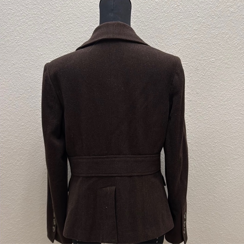 Eddie Bauer Dark Brown Wool Blend Women's Blazer - Picture 3 of 8